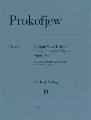 Prokofieff: Sonata no. 2 in D major Op. 94a