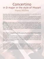 Hans Millies: Concertino in D major in the style of Mozart Product Image