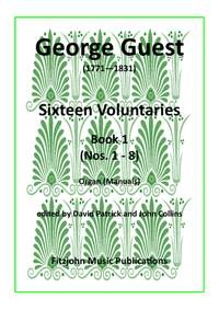 Sixteen Pieces or Voluntaries (Op.3) (Book 1) (Manuals)