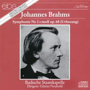 Johannes Brahms: First Symphony (Live Recording)