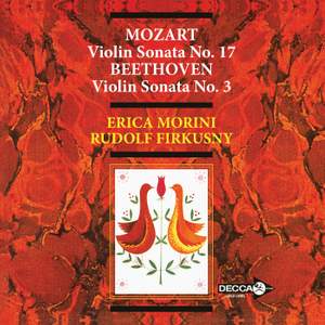 Mozart: Violin Sonata No. 17, K. 296; Beethoven: Violin Sonata No. 3