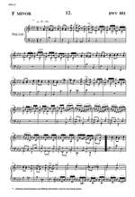 J.S. Bach: The Well-Tempered Clavier, a new performing edition by Vladimir Feltsman - Book 2 No. 12 in F minor BWV881 Product Image