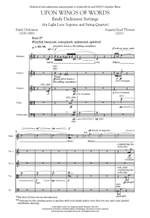 Augusta Read Thomas: Upon Wings of Words for Light Lyric Soprano & String Quartet - Study Score Product Image