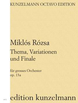 Rózsa, Miklós: Thema, Variationen und Finale op. 13a