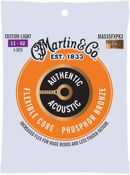 Martin - Flexible Core - Phosphor Bronze (3 Set Pack)