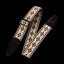 Levy's Hootenanny Jacquard Weave - Gold and White