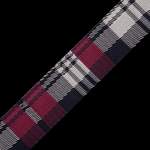 Levy's Cotton Weave with Suede Ends - Garnet Plaid Poly Product Image