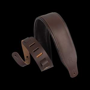 Levy's Amped Top Grain Leather Padded 3" - Dark Brown on Dark Brown