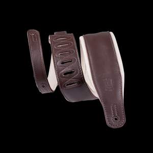 Levy's Staple Garment Leather Padded 3.25" - Dark Brown on Cream