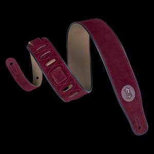 Levy's Signature Suede Leather with Suede Backing and Piping 2 1/2" - Burgundy