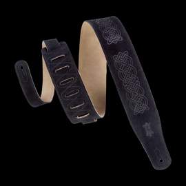 Levy's Celitc Embossed Suede Leather 2 1/2" - Black