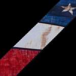 Levy's Flag Polyester Distressed Leather Ends - American Flag Product Image