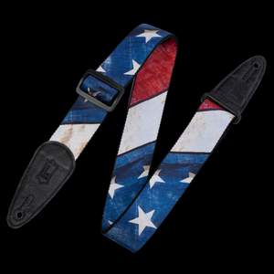 Levy's Flag Polyester Distressed Leather Ends - American Flag