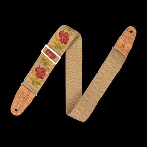 Levy's Vegan Hemp Webbing with Cork Ends - Rosa Pink and Red