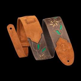 Levy's - Flowering Vine Series - Leather Brown with Yellow Flowers