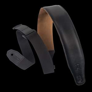 Levy's Right Height Garment Leather with Suede Backing Padded 2 1/2" - Black