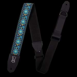 Levy's Right Height Jacquard 2" - Blue Black Yellow Gold Hootenanny