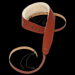 Levy's Banjo Leather with Sheepskin Lining 2 1/2" - Walnut