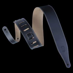 Levy's Top Grain Leather Strap 2 1/2" Extra Long - Black