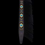 Levy's Crazy Horse Leather Strap with Fringe - Black Product Image