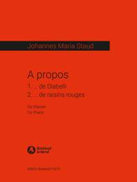 Staud, J M: A propos