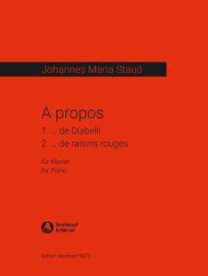 Staud, J M: A propos