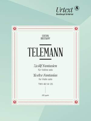 Telemann, G P: Zwölf Fantasien TWV 40:14–25