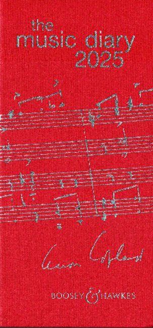 Music Diary 2025 Red