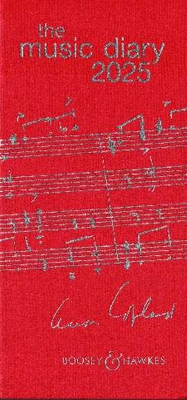 Music Diary 2025 Red