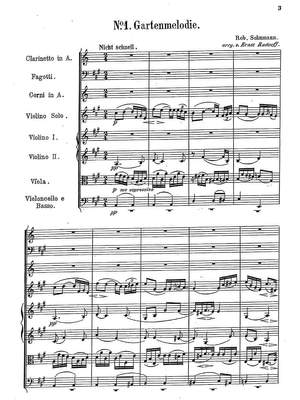 Schumann, Robert: Three Arrangements for violin and orchestra from Schumann’s Op. 85