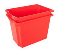 Monarch 5x 40L extra strong storage box and lid set - Red