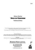 Barthe, Adrien: Solo De Concours Product Image