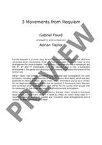 Fauré, Gabriel : Three Movements from Requiem Product Image