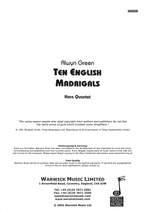 Green, Alwyn: Ten English Madrigals Product Image