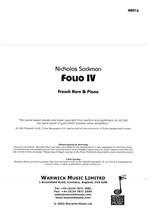 Sackman, Nicholas: Folio IV Product Image