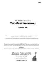 Bach, J.S.: Two Part Inventions Product Image