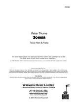 Thorne, Peter: Sonata Product Image