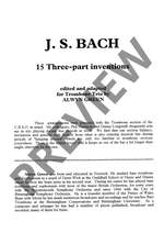 Bach, J.S.: 15 Three Part Inventions Product Image