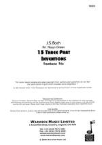 Bach, J.S.: 15 Three Part Inventions Product Image