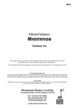 Watson, Edward: Meditation Product Image