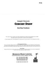Horovitz, Joseph: Concert Study Product Image