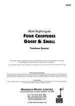 Nightingale, Mark: Four Creatures Great and Small Product Image