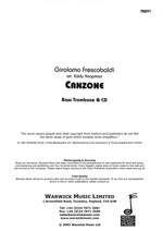 Frescobaldi, Girolamo : Canzone Product Image