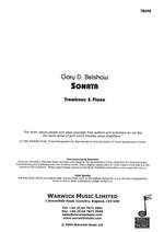 Belshaw, Gary: Sonata Product Image