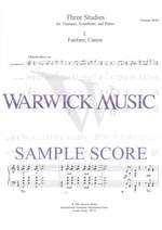 Webb, Orianna: Three Studies for Trombone, Trumpet & Piano Product Image