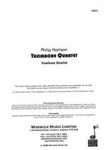 Harrison, Philip: Trombone Quartet Product Image