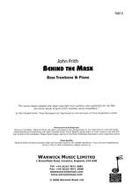 Frith, John : Behind the Mask Product Image