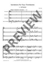 Nell, Philip: Variations for Four Trombones Product Image