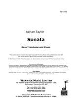 Taylor, Adrian: Sonata for Bass Trombone Product Image