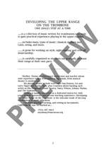 Denny, Shelly: Developing the Upper Range one (half) setp at a time Product Image